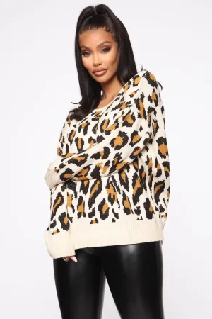 Acting Shady Sweater - Beige/Mustard