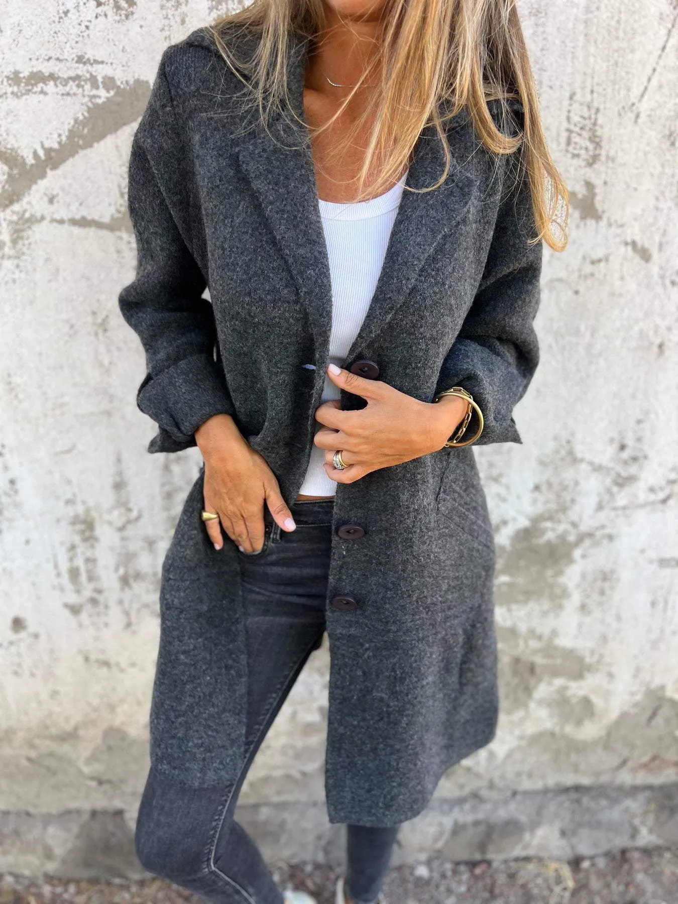Ada | Stylish Long Knit Coat