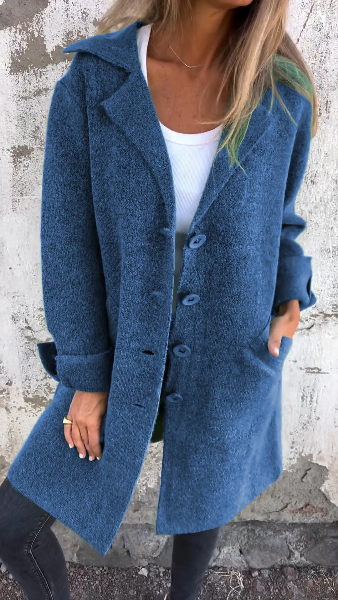 Ada | Stylish Long Knit Coat