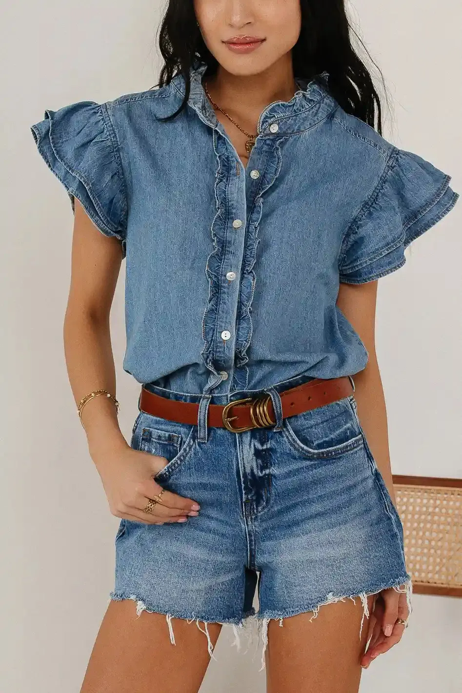 Akari Denim Shorts - FINAL SALE