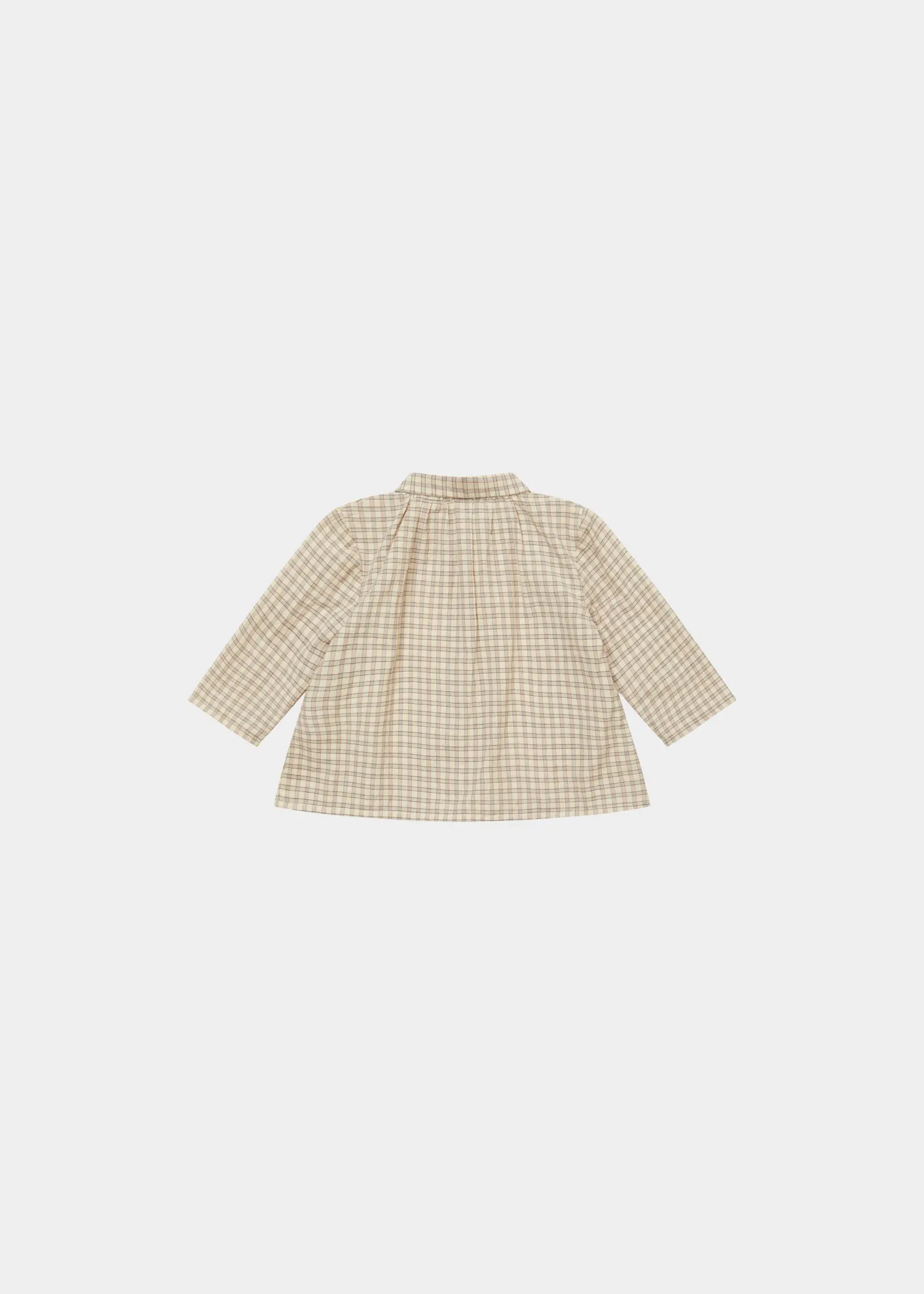 ALOE BABY SHIRT - BROWN CHECK