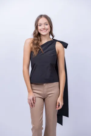 Amanda Uprichard Estrella Top in Black