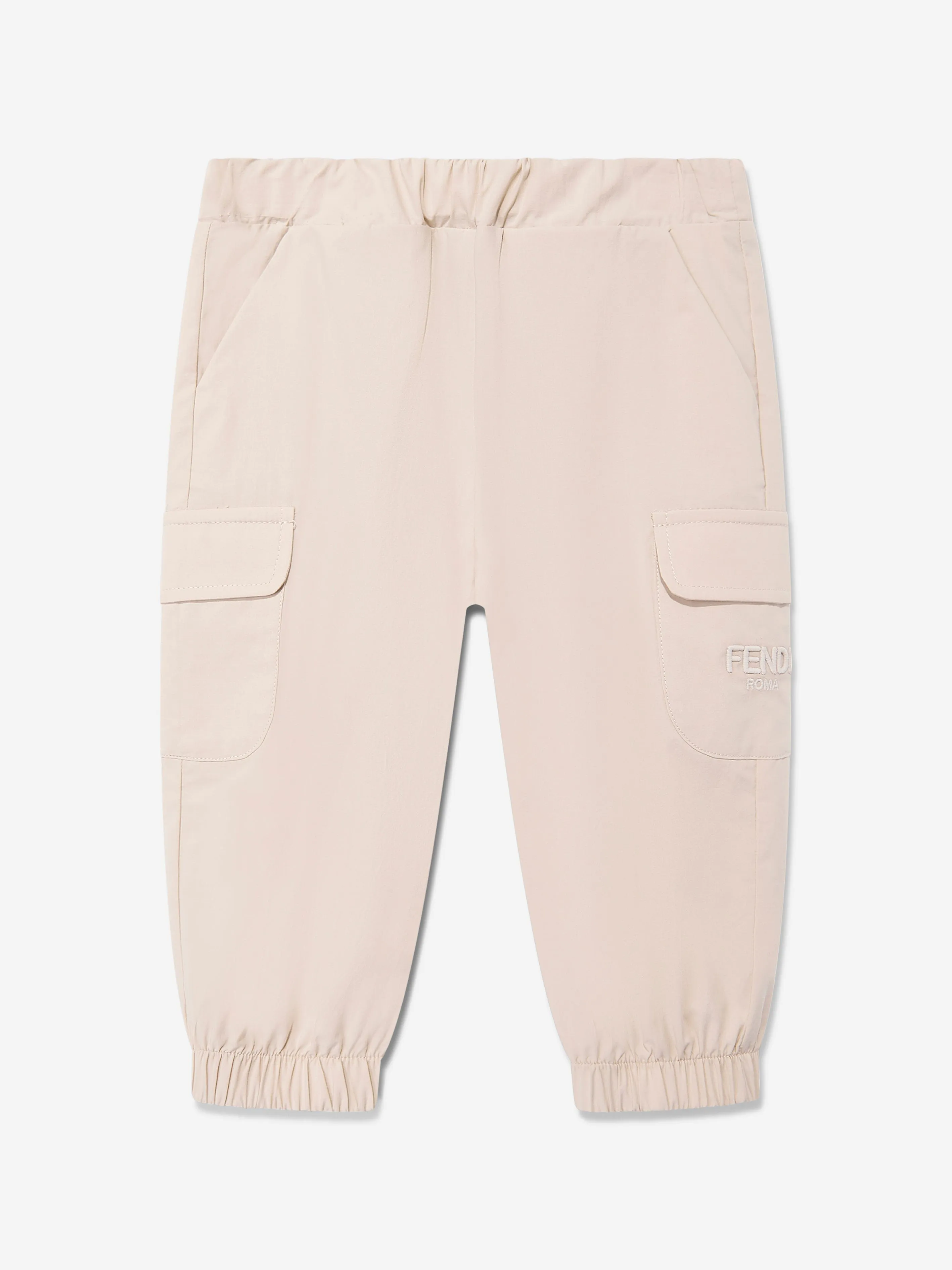 Baby Boys Cargo Trousers in Beige