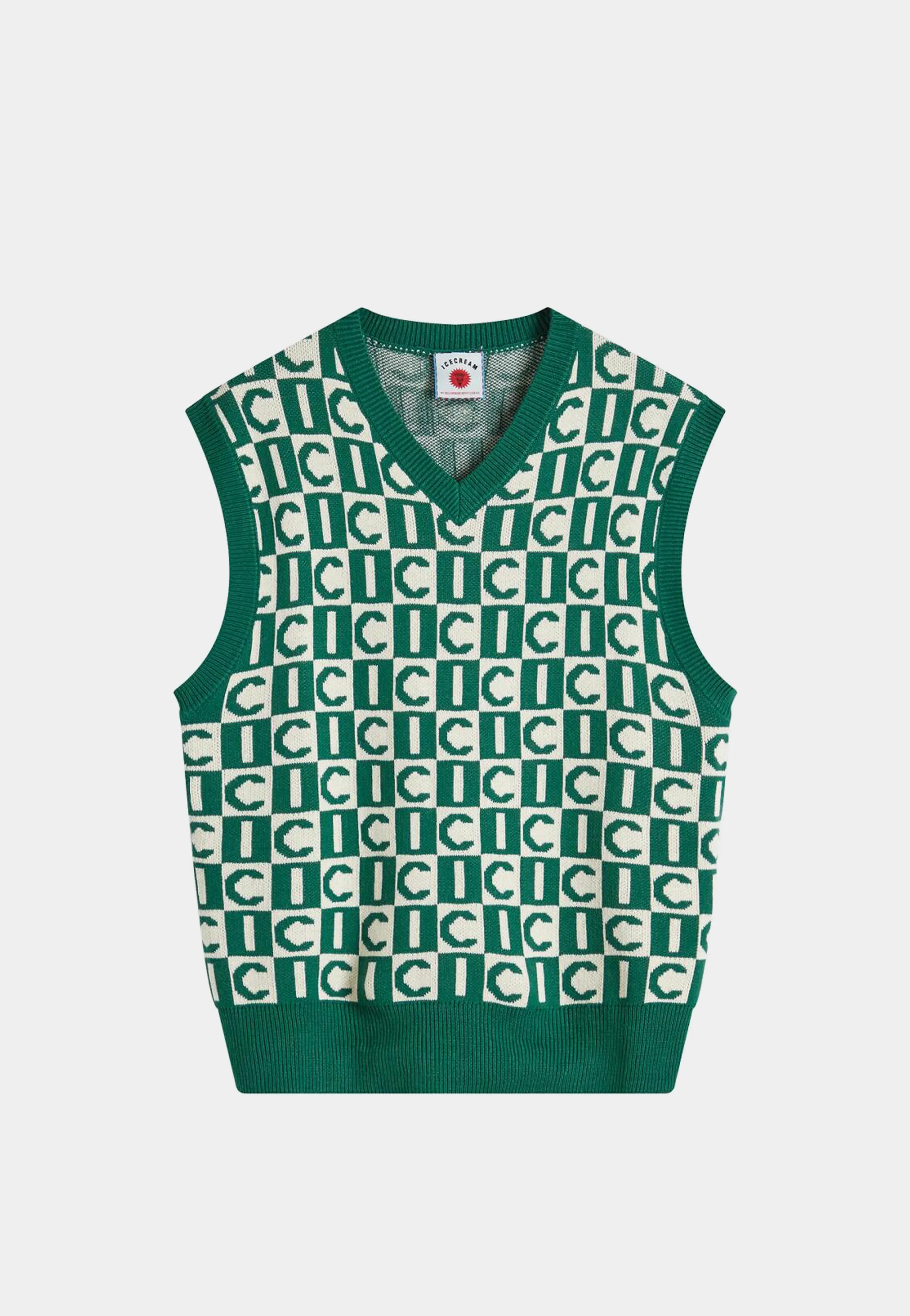 Bbc Monogram Knitted Vest Green