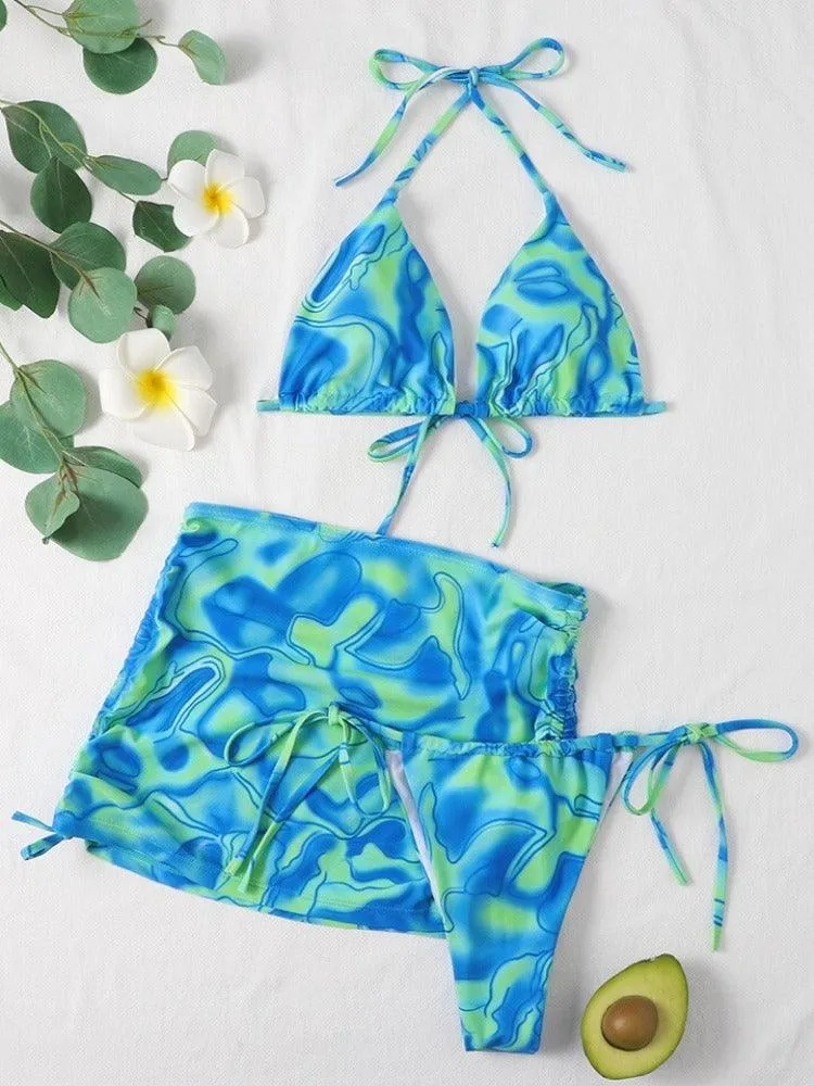 Brew Printed Three Piece  A Bold and Comfortable Summer Essential