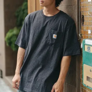 Carhartt K87 Oversized Pocket Tee Carbon Heather