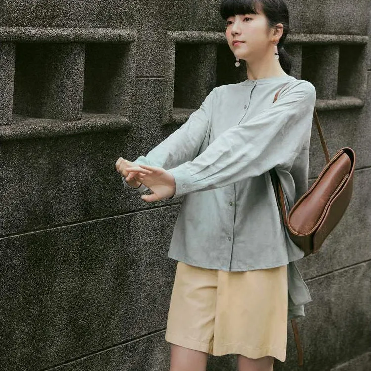 Casual Cotton Culotte Bermuda Shorts Pants