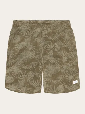 Casual printed terry short - AOP