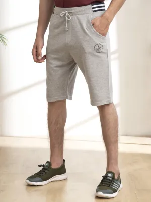 CASUAL SHORTS JUMBO PIQUE GREY MELANGE
