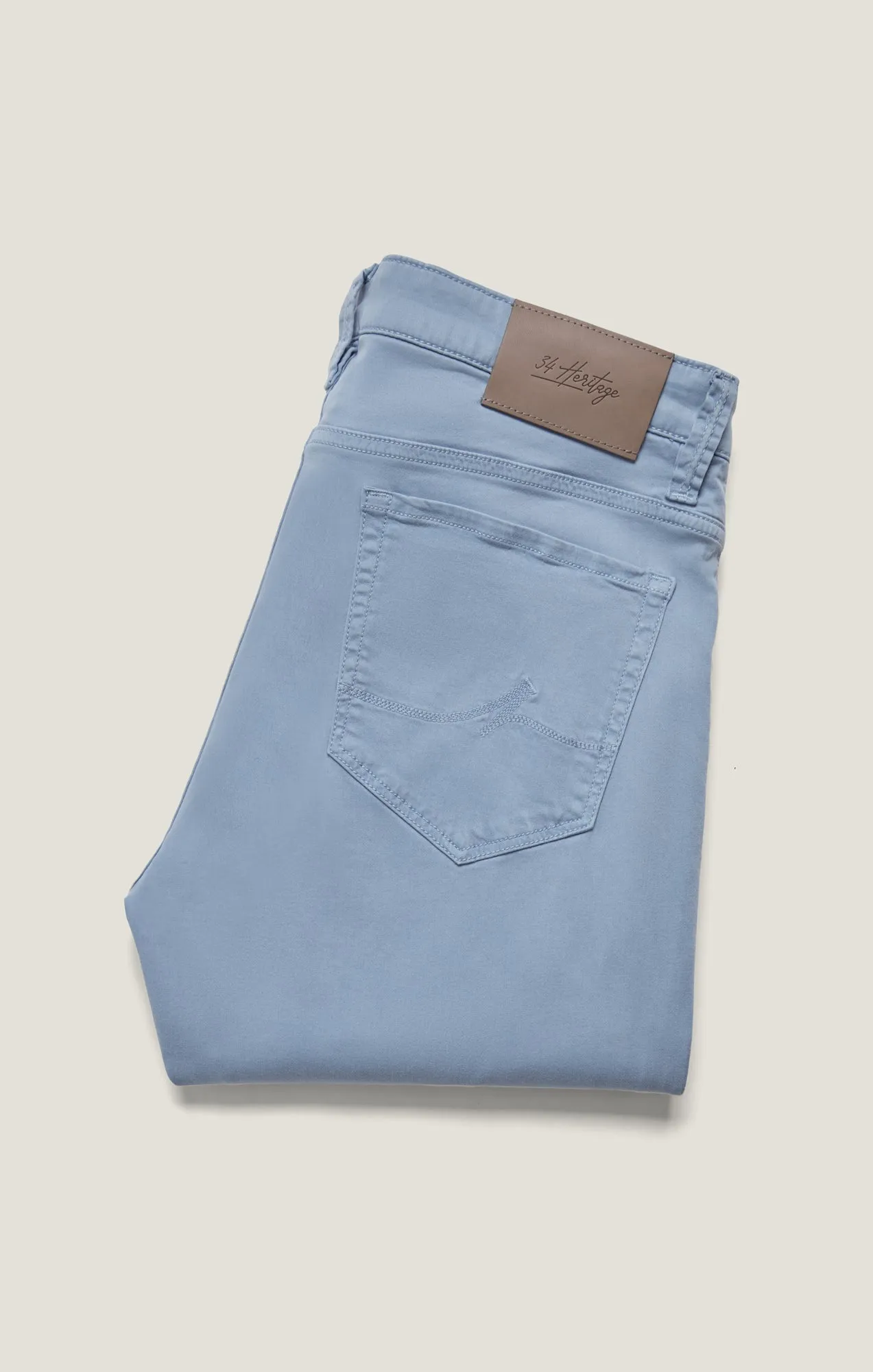 Charisma Relaxed Straight Pants in Sky Twill