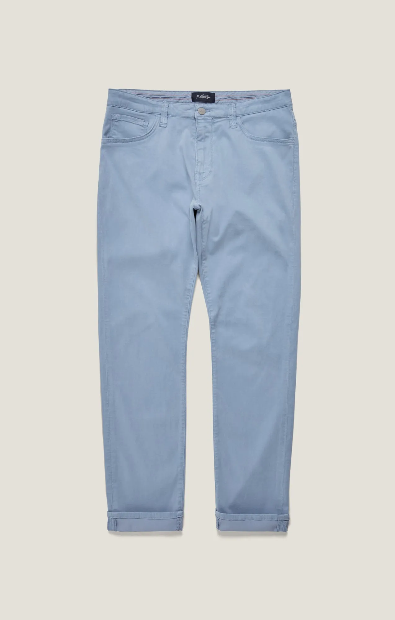 Charisma Relaxed Straight Pants in Sky Twill
