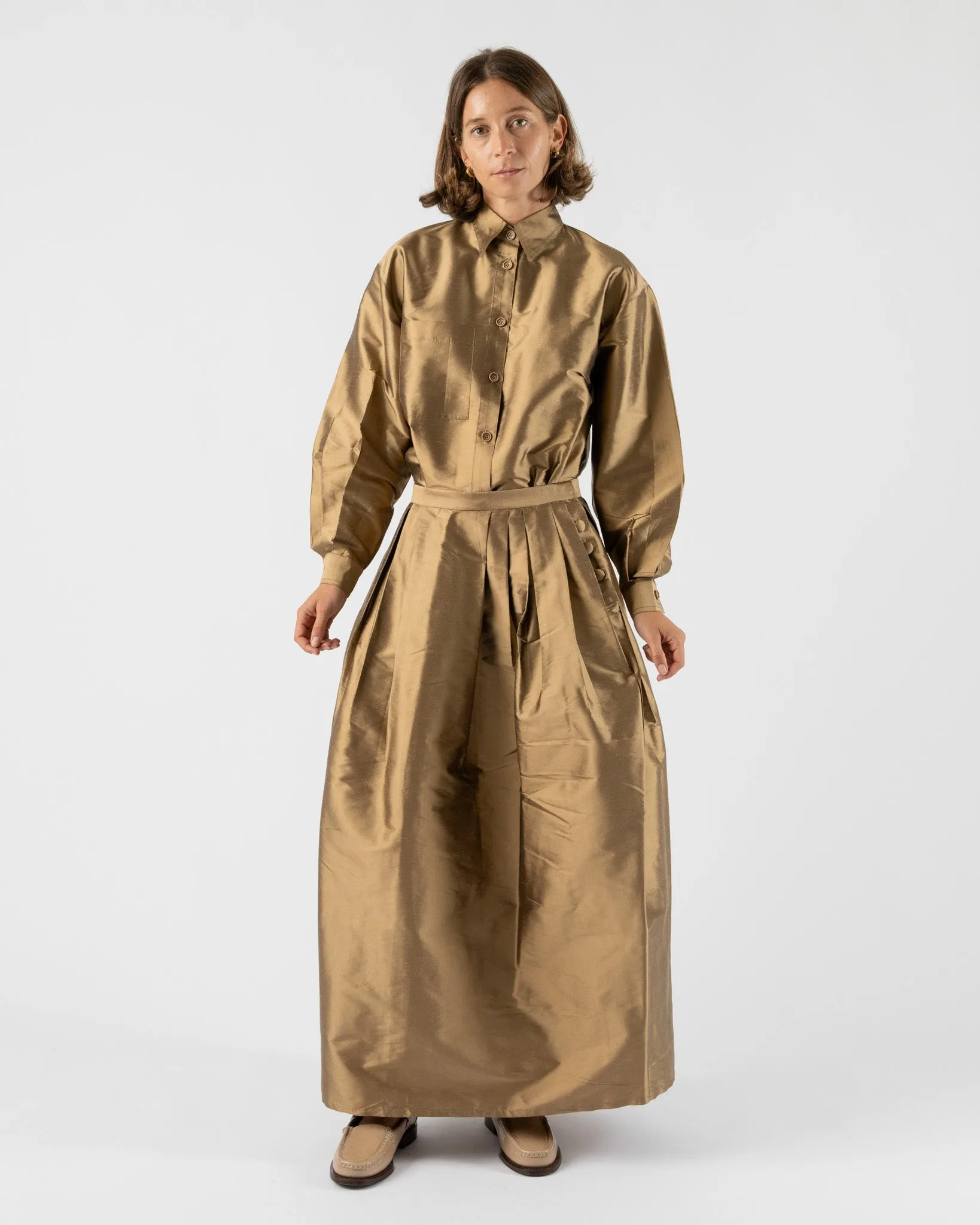 Chelsea Mak Athena Skirt in Copper