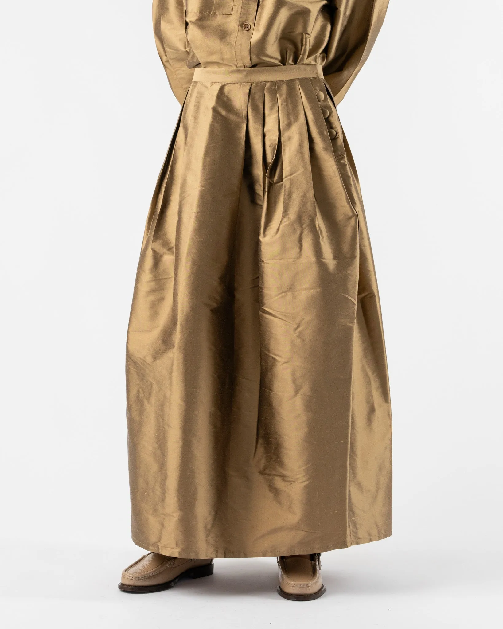 Chelsea Mak Athena Skirt in Copper