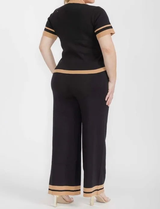 Curvy Knit Button Down Set
