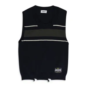 DANGLED RIB KNIT SWEATER VEST
