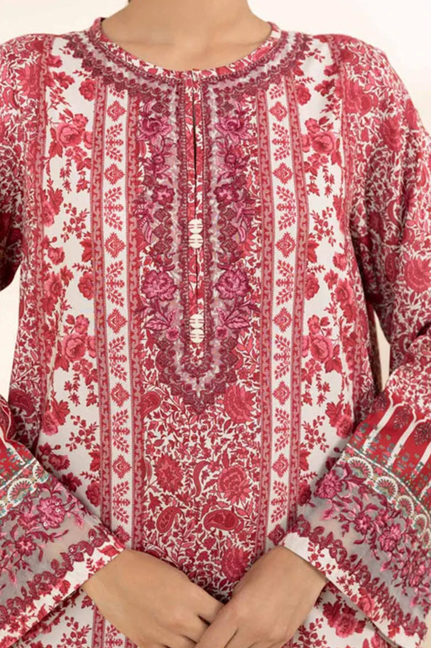 Fall Winter'24 - 3 Piece - Embroidered Linen Suit U3PESG24V827