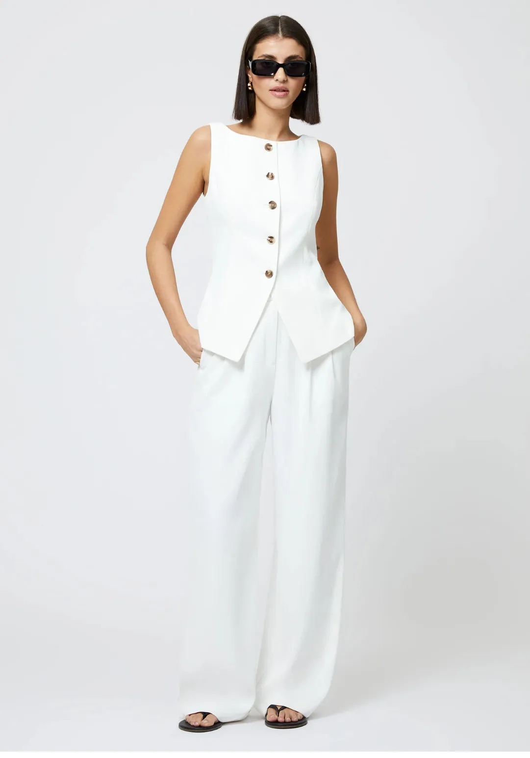 Harry Suiting Trousers in Summer White