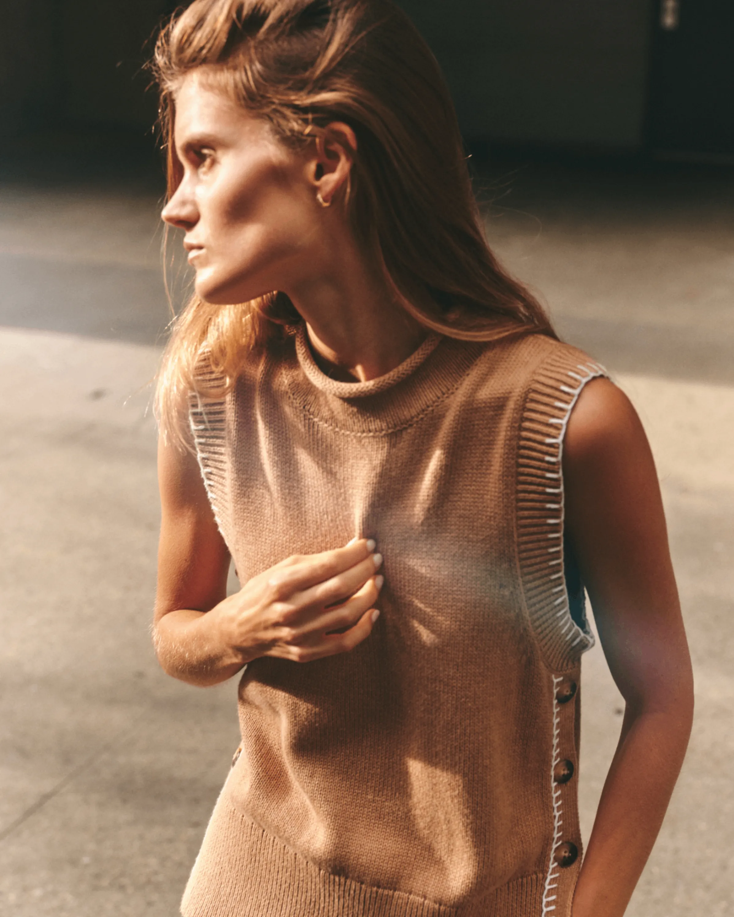 Hawthorne Vest-Camel