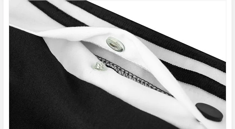 Hip Hop Retro Side Slip Fastener Shorts Men Casual Wear Sports Short