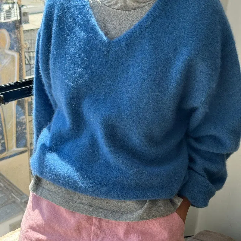 James Mohair Sweater in Blue