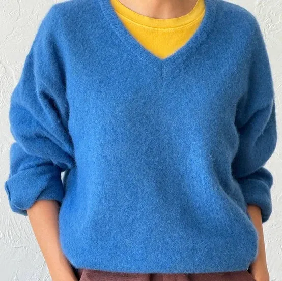 James Mohair Sweater in Blue
