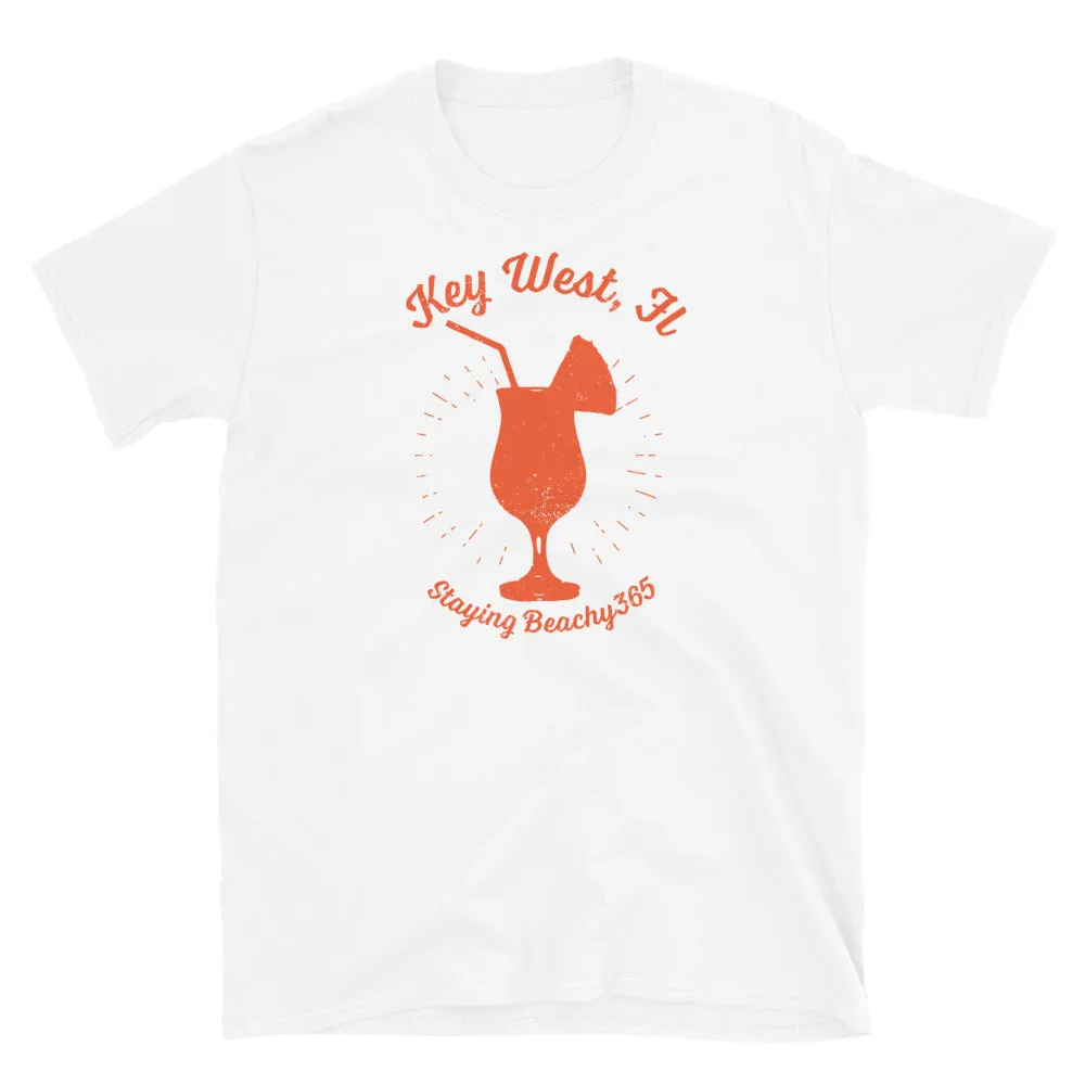 Key West Vintage Tropical Boat Drink Tee