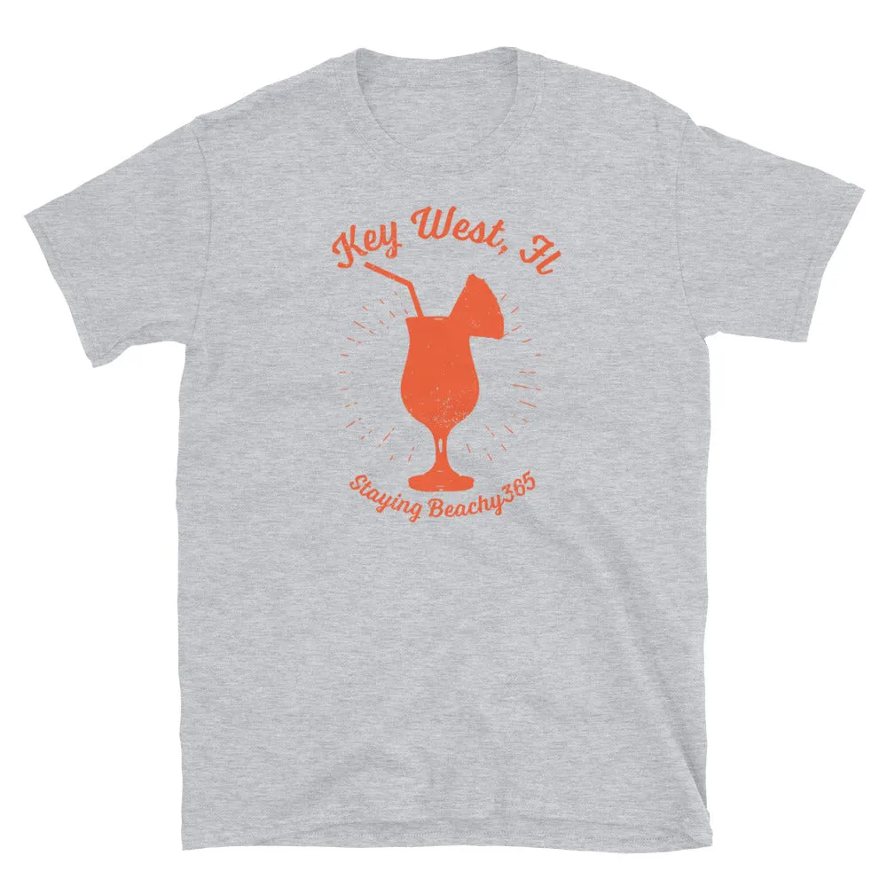 Key West Vintage Tropical Boat Drink Tee