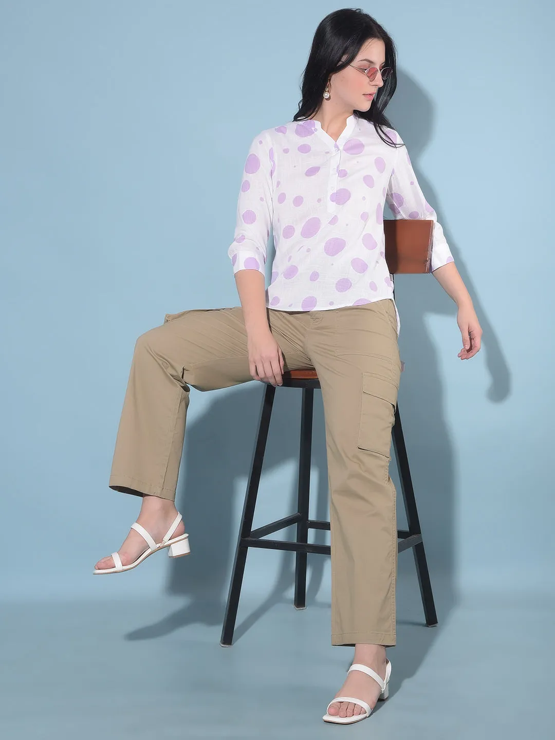 Khaki Cargo Trousers