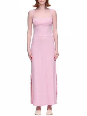Knit Corset Dress (DR03843211-1211-LIGHT-PINK) Knit Corset Dress (DR03843211-1211-LIGHT-PINK)