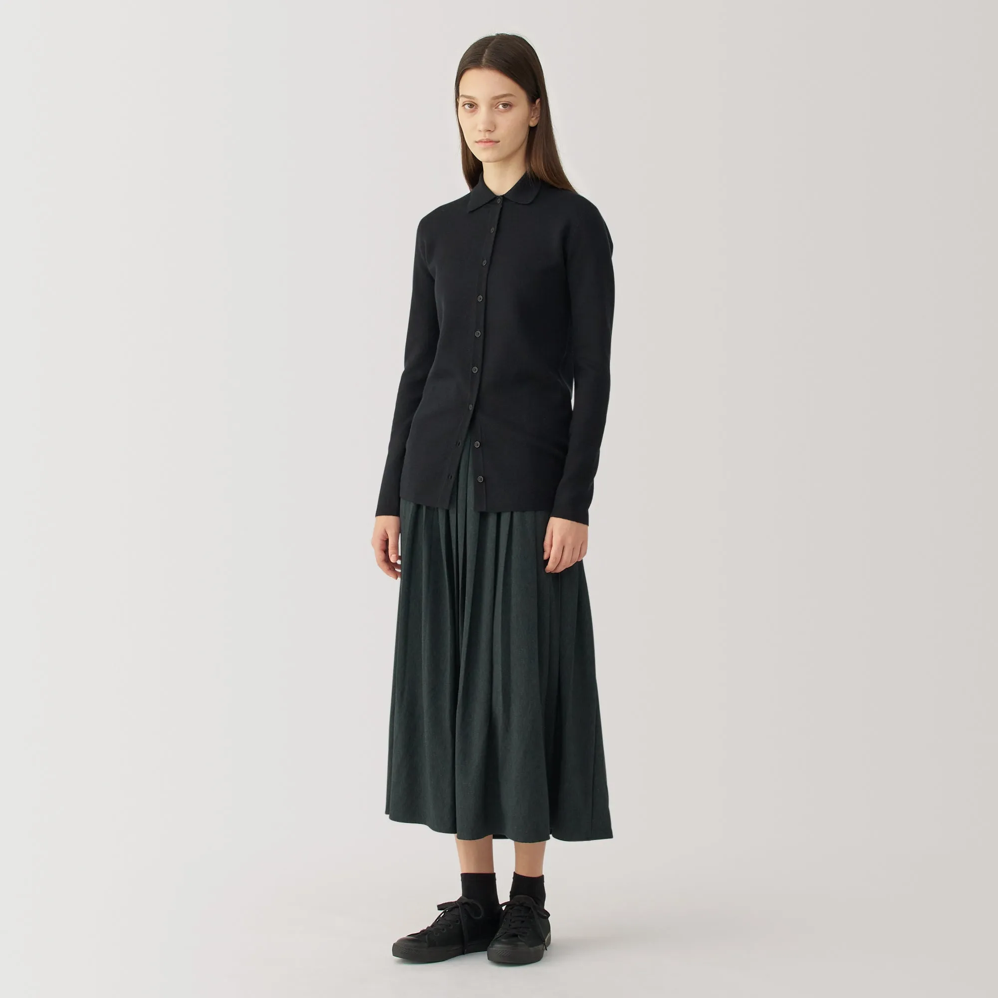 Labo Women's Jersey Pleated Skirt
