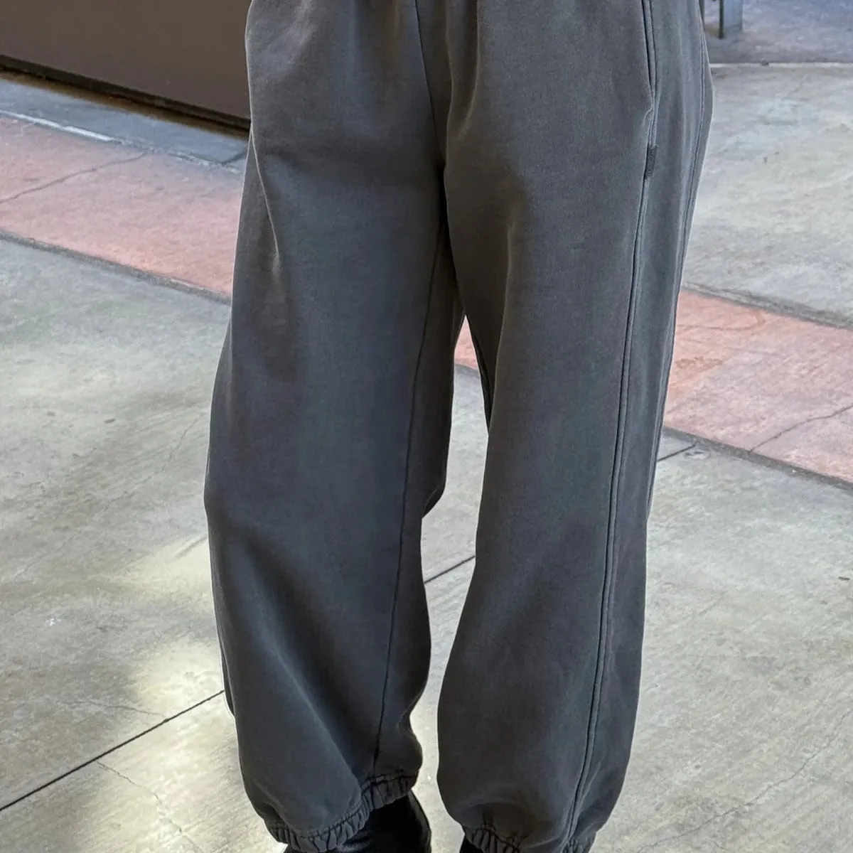 Le Bon Shoppe French Terry Balloon Pants - Coal