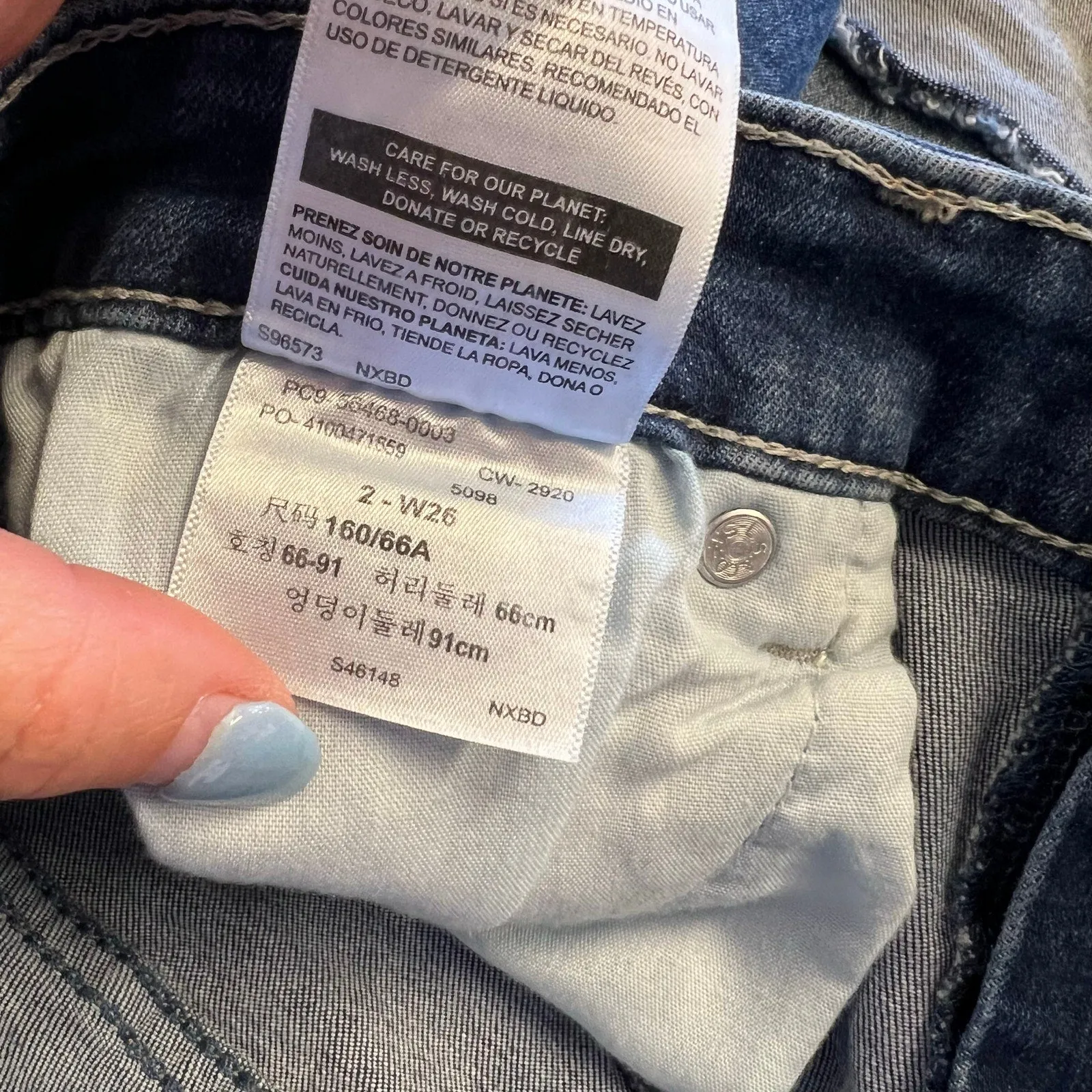 Levi Strauss Signature High Rise Denim Cutoff Shorts Size 26