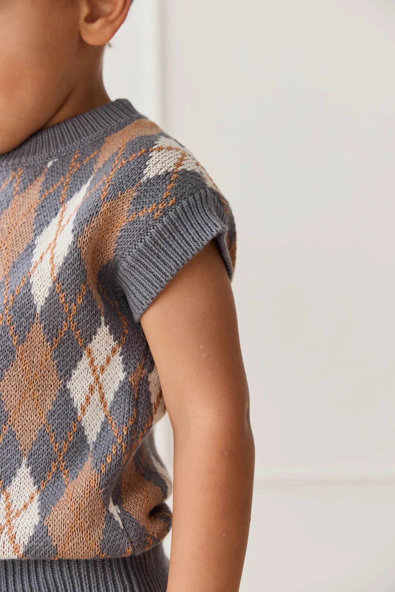 Marcus Knit Vest - Marcus Jacquard Arctic