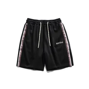 Men Shorts Summer Embroidered Casual Sports Pants Wide Shorts Men