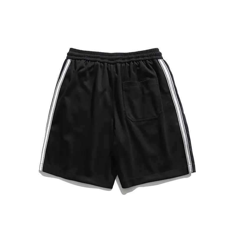 Men Shorts Summer Embroidered Casual Sports Pants Wide Shorts Men