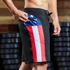 Men's Fashion Casual Sports Beach Solid Color Shorts