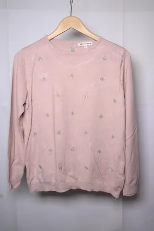 Millenium Pink Blouse with Golden Bees