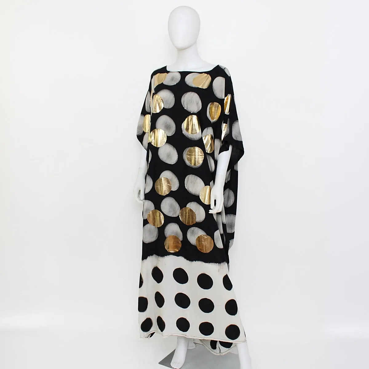 Multi Dimension Polka Dot Kaftan