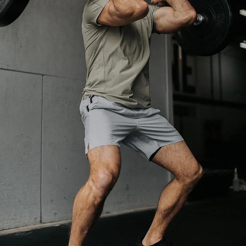 New Men Running Shorts Fitness Breathable Training Pants Quick Dry Fit Men&#39;s Fashionable Sports Shorts Handsome Summer Bottoms