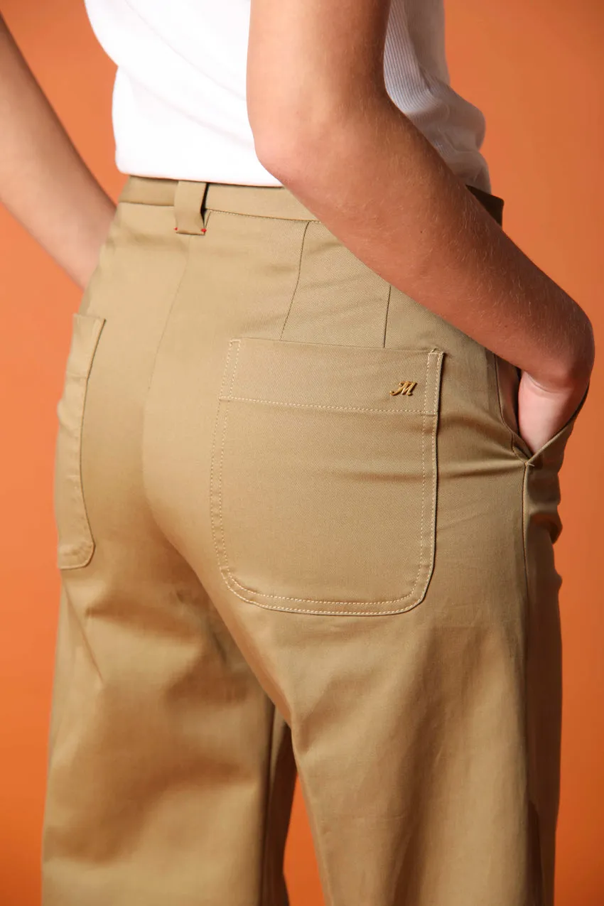  New York Studio Cropped women's chino pants in cotton twill Relaxed fit