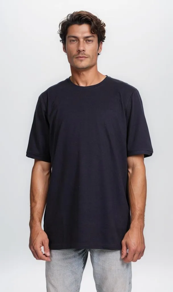 O204282 - Basic Black Summer Melton T-Shirt
