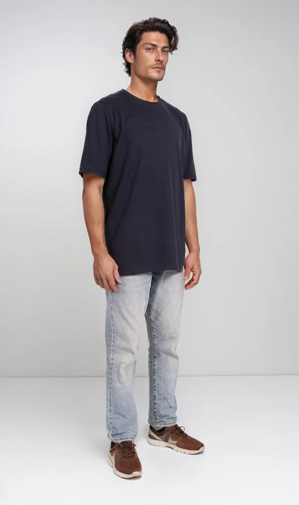 O204282 - Basic Black Summer Melton T-Shirt