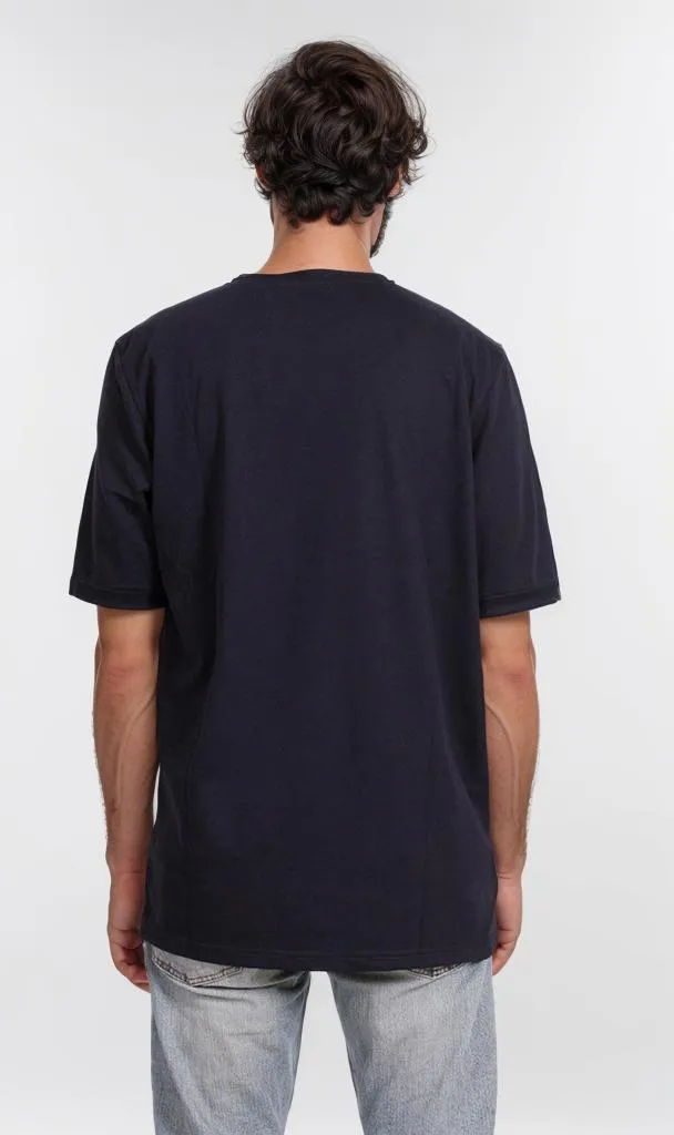 O204282 - Basic Black Summer Melton T-Shirt