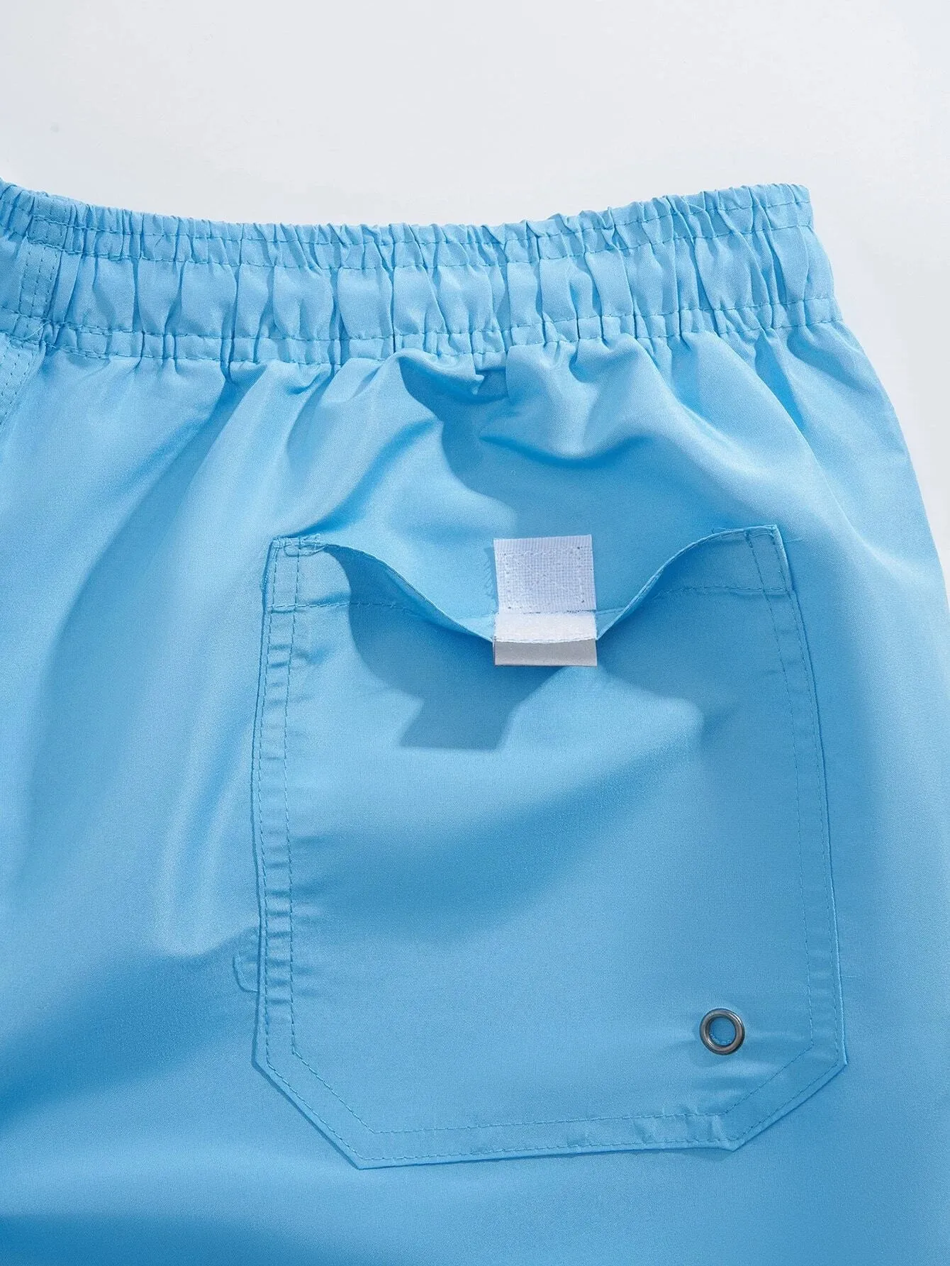 Plain Casual Waist Swim Trunks