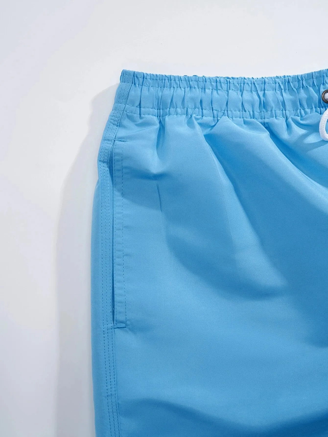 Plain Casual Waist Swim Trunks