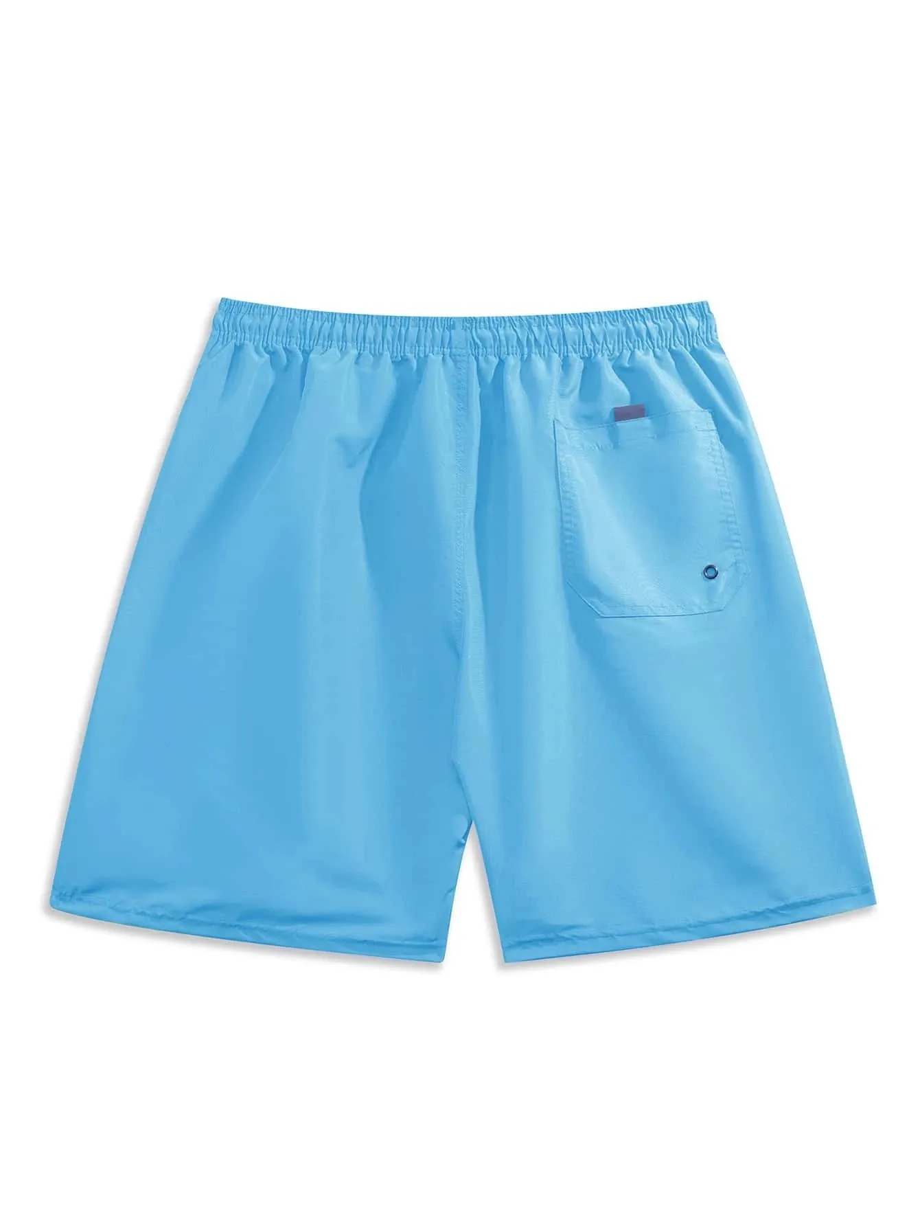 Plain Casual Waist Swim Trunks