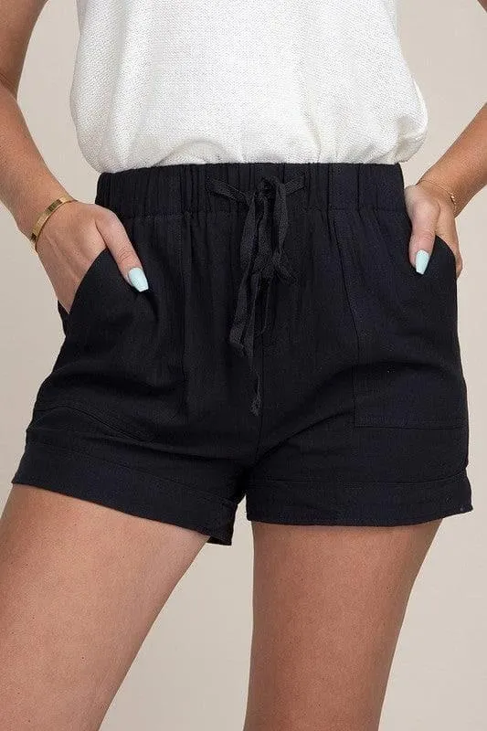 Pocket Shorts, Black