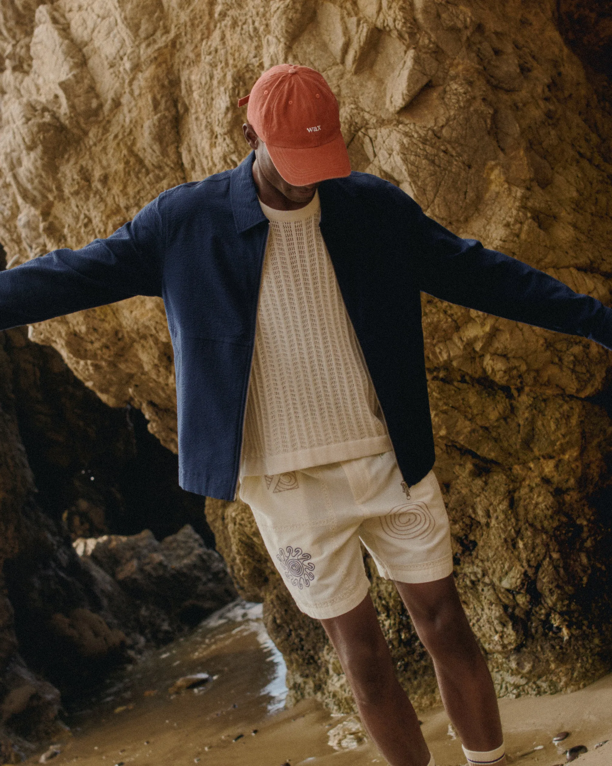 Prim - Ecru Open Knit Vest