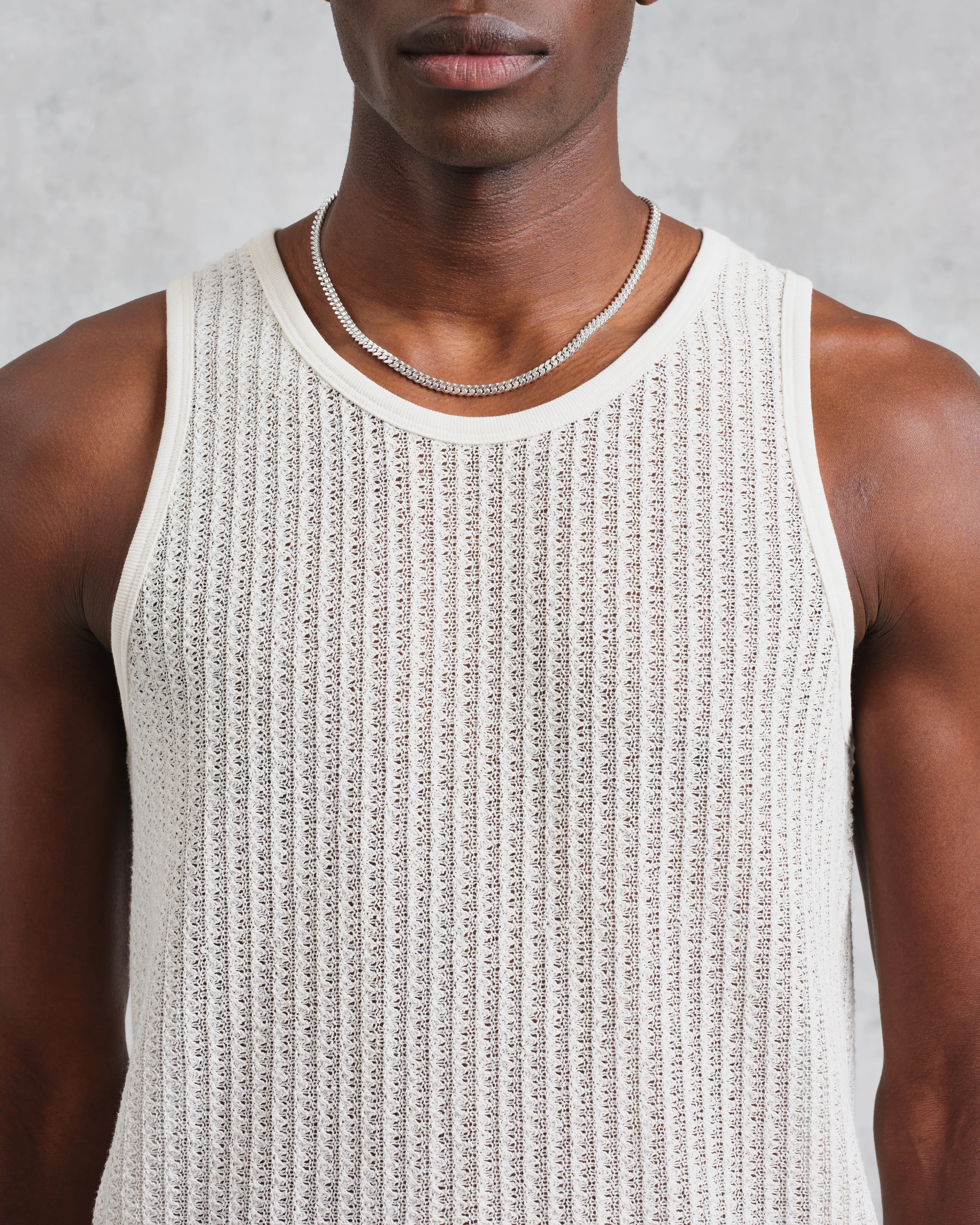 Prim - Ecru Open Knit Vest