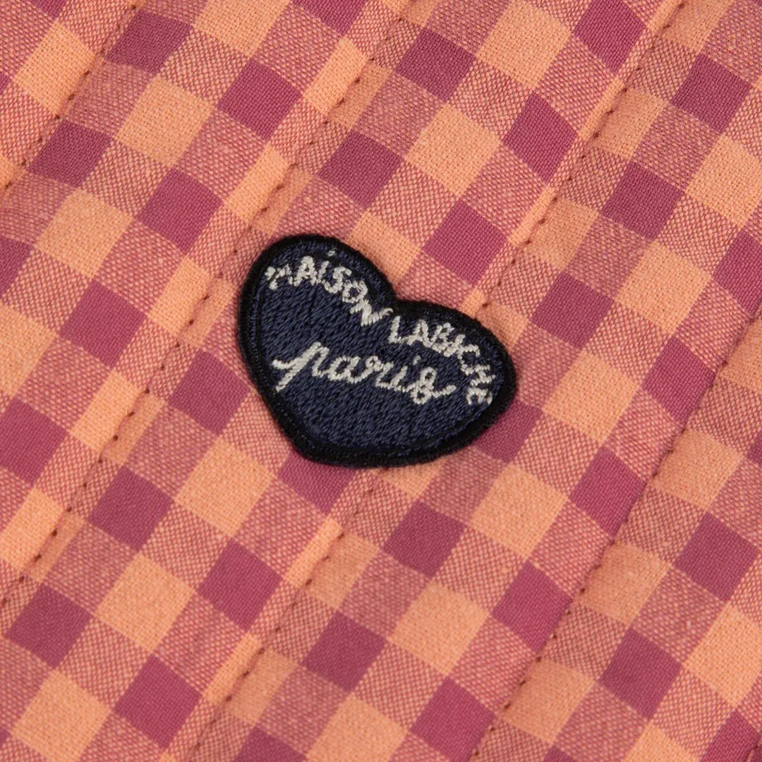 "Patch Coeur" Valhubert Jacket (Seersucker Pink)